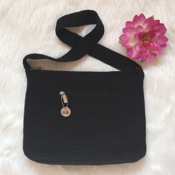 NWOT The Sak Black Crocheted Shoulder Bag - Picture 5 of 10
